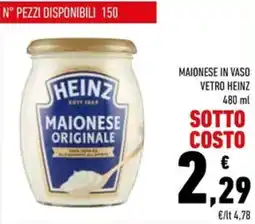 Conad Maionese originale Heinz offerta