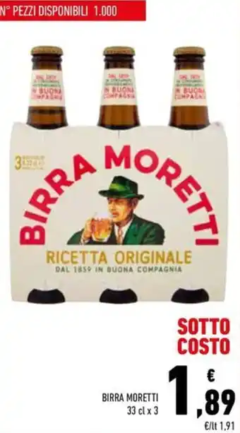 Conad Birra Moretti offerta