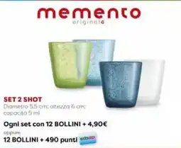 Coop memento originale SET 2 SHOT offerta