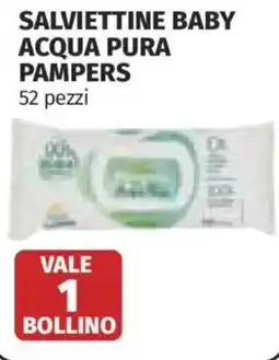 Coop Salviettine Baby Acqua Pura Pampers offerta