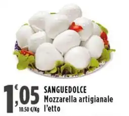Rossotono Carrefour SANGUEDOLCE Mozzarella artigianale offerta