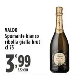 Rossotono Carrefour VALDO Spumante bianco ribolla gialla brut offerta