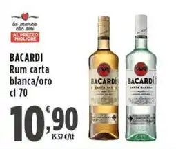 Rossotono Carrefour BACARDI Rum carta bianca/oro offerta