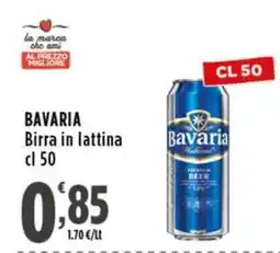 Rossotono Carrefour Bavaria Birra in lattina offerta