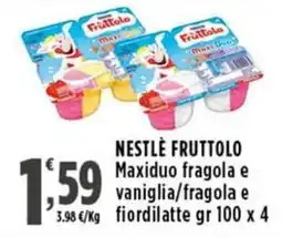 Rossotono Carrefour NESTLÉ FRUTTOLo Maxiduo offerta
