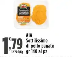 Rossotono Carrefour AIA Sottilissime di pollo panate offerta
