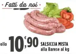 Rossotono Carrefour SALSICCIA MISTA alla Barese offerta