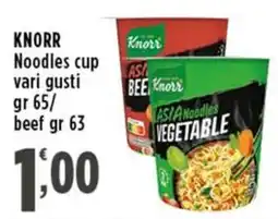 Rossotono Carrefour Knorr Noodles cup offerta