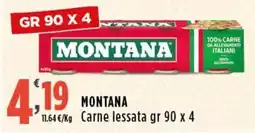 Rossotono Carrefour MONTANA Carne lessata offerta