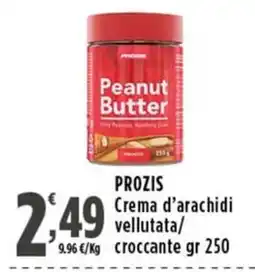 Rossotono Carrefour PROZIS Crema d'arachidi vellutata/croccante offerta