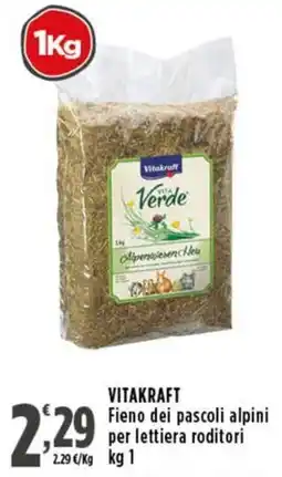 Rossotono Carrefour VITAKRAFT Fieno dei pascoli alpini per lettiera roditori offerta