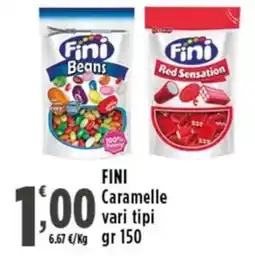 Rossotono Carrefour Fini Caramelle offerta
