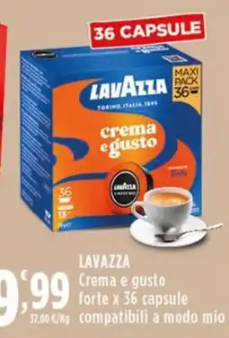 Rossotono Carrefour LAVAZZA Crema e gusto offerta