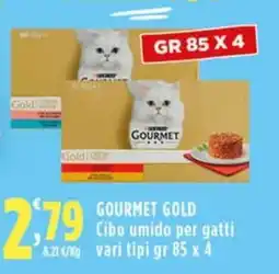 Rossotono Carrefour GOURMET GOLD Cibo umido per gatti offerta