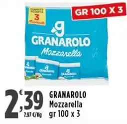 Rossotono Carrefour GRANAROLO Mozzarella offerta