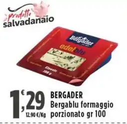 Rossotono Carrefour Bergader Bergablu formaggio offerta