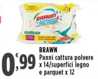 Rossotono Carrefour BRAWN Panni cattura polvere offerta