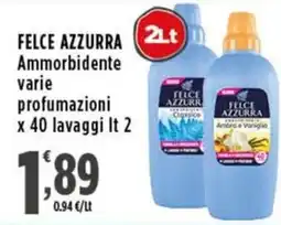 Rossotono Carrefour FELCE AZZURRA Ammorbidente offerta