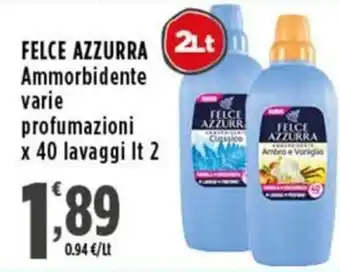 Rossotono Carrefour FELCE AZZURRA Ammorbidente offerta