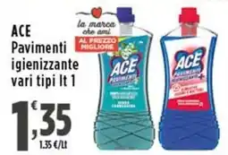 Rossotono Carrefour ACE Pavimenti igienizzante offerta