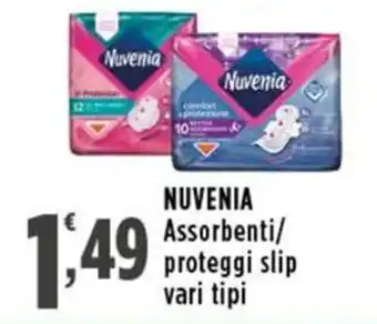 Rossotono Carrefour NUVENIA Assorbenti/ proteggi slip offerta