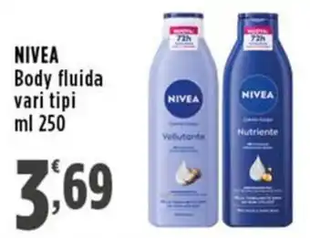 Rossotono Carrefour NIVEA Body fluida offerta