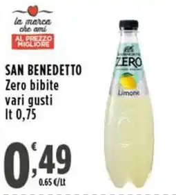 Rossotono Carrefour SAN BENEDETTO Zero bibite offerta