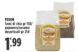Rossotono Carrefour PEDON Semi di chia/papavero/sesamo decorticati offerta