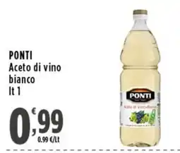 Rossotono Carrefour PONTI Aceto di vino bianco offerta