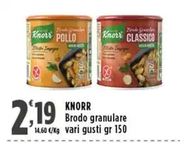 Rossotono Carrefour Knorr Brodo granulare offerta