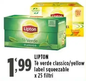Rossotono Carrefour LIPTON Tè verde classico offerta