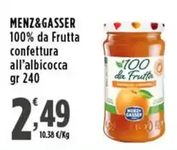 Rossotono Carrefour MENZ&GASSER confettura all'albicocca offerta