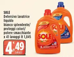 Rossotono Carrefour Detersivo lavatrice liquido bianco splendente/ proteggi colori/ potere smacchiante offerta