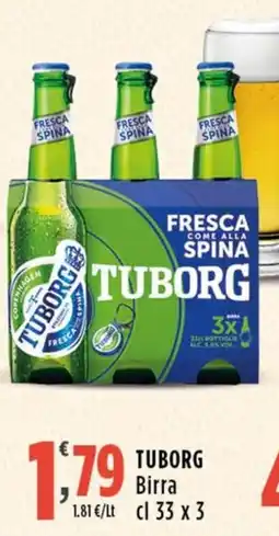 Rossotono Carrefour TUBORG Birra offerta