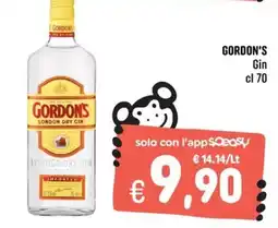 Rossotono Carrefour Gordon's London Dry Gin offerta