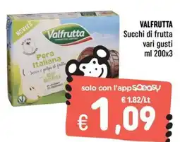 Rossotono Carrefour Valfrutta Succhi di frutta offerta