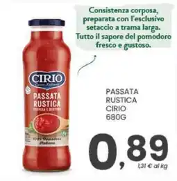 Despar Passata Rustica Cirio offerta