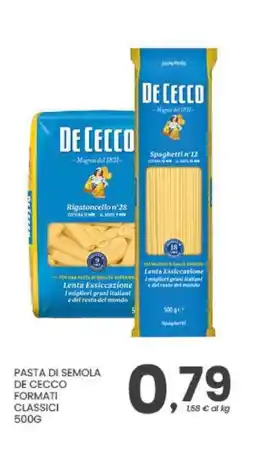 Despar Pasta di semola De Cecco offerta