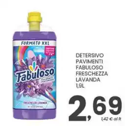 Despar Fabuloso Detersivo Pavimenti Freschezza Lavanda offerta