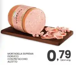 Despar Mortadella Suprema Fiorucci con Pistacchio all'etto offerta