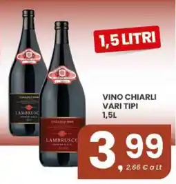 Despar Vino Chiarli Vari Tipi offerta