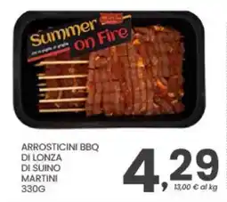 Despar Summer on Fire Arrosticini BBQ di lonza di suino Martini offerta