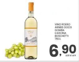 Despar Vino Roero Arneis DOCG Gomba Cascina Boschetti offerta