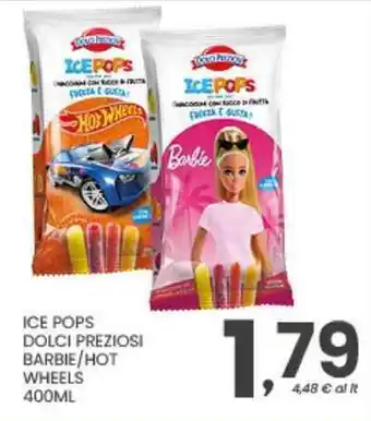 Ice pops dolci preziosi barbie/hot wheels