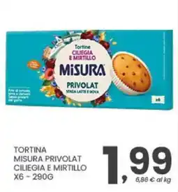 Despar Tortine Ciliegia e Mirtillo Misura Privolat offerta