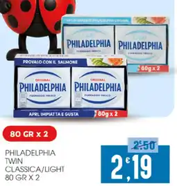 SpesAmica Philadelphia twin classica/light offerta
