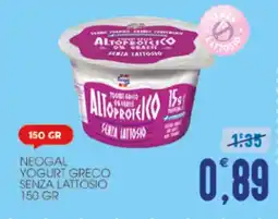 SpesAmica Neogal yogurt greco senza lattosio offerta