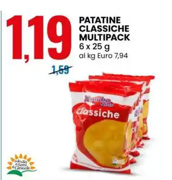 Eurospin PATATINE CLASSICHE MULTIPACK offerta