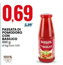 Eurospin Passata di pomodoro con basilico offerta