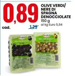 Eurospin OLIVE VERDI/NERE DI SPAGNA DENOCCIOLATE offerta
